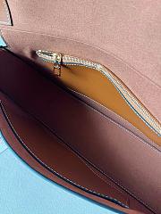 Valentino Small Garavani Ohval Shoulder Bag Brown 26x13x6.5cm - 5