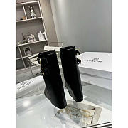 Givenchy Shark Lock Buckles Ankle Boots In Leather Black - 5