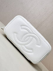 Chanel Vanity Top Handle Bag White Caviar Gold 16x9.5x8cm - 5