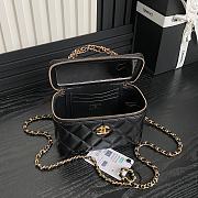 Chanel Vanity Top Handle Black Lambskin 17cm - 2