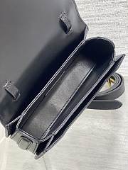 Dior Small 30 Montaigne Top Handle Bag Black Calfskin 19 x 9 x 8 cm - 3