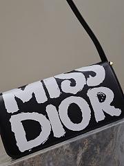 Dior Flap Bag Black White Miss Dior Graffiti Printed 22 x 11 x 6 cm - 5