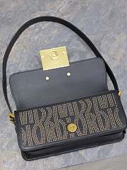 Dior Flap Bag Black Miss Dior Allover Gold-Finish Studs 22 x 11 x 6 cm - 4