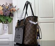 Louis Vuitton LV Neverfull MM Black Monogram 32x27x14cm - 5