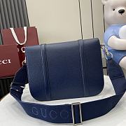 Gucci GG Crossbody Bag Beige Blue 47x30x27cm - 5