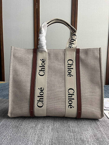 Chloe Large Woody Brown Tote Bag 45x33x13cm