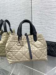 Dior Medium Toujours Bag Rope Beige Black 28.5 x 21.5 x 17 cm - 1