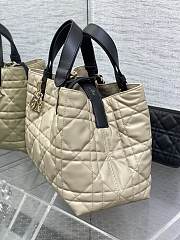 Dior Medium Toujours Bag Rope Beige Black 28.5 x 21.5 x 17 cm - 2