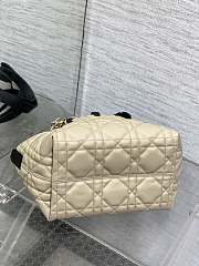 Dior Small Toujours Bag Rope Beige Black 23 x 14 x 12 cm - 3