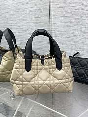 Dior Small Toujours Bag Rope Beige Black 23 x 14 x 12 cm - 2