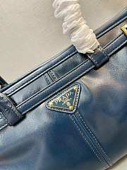 Prada Medium Leather Handbag Blue 32x15.5x12cm - 6