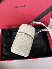 YSL Gaby Mini Vanity Bag White 18x11x6.5cm - 5