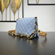 Louis Vuitton LV Coussin BB Light Blue Denim Bag 21x16x7cm - 5