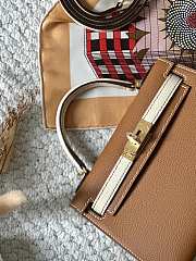 Hermes Kelly Brown White Gold Epsom 19cm - 2