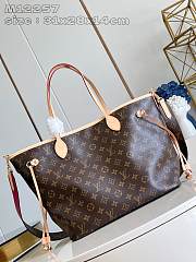 Louis Vuitton LV Neverfull With Strap Pink Monogram 31x28x14cm - 1