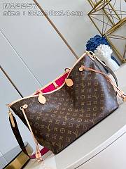 Louis Vuitton LV Neverfull With Strap Pink Monogram 31x28x14cm - 2