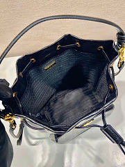 Prada Bucket Bag Black Leather 23x18x12cm - 4