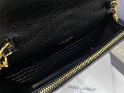 YSL Woc Wallet Chain Bag Black Gold 19cm - 6