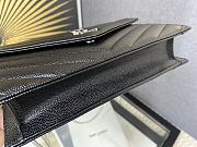 YSL Woc Wallet Chain Bag Black Silver 19cm - 5