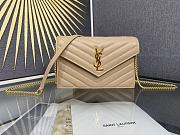 YSL Woc Wallet Chain Bag Beige Gold 19cm - 1