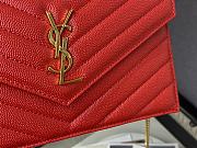 YSL Woc Wallet Chain Bag Red Gold 19cm - 3