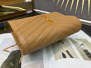 YSL Woc Wallet Chain Bag Dark Beige Gold 19cm - 6