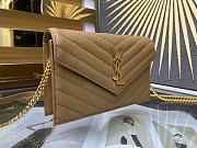 YSL Woc Wallet Chain Bag Dark Beige Gold 19cm - 3