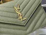 YSL Woc Wallet Chain Bag Green Gold 19cm - 2