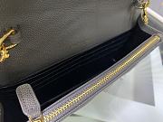 YSL Woc Wallet Chain Bag Grey Gold 19cm - 6