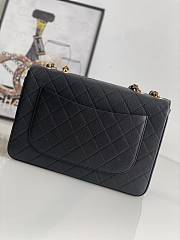 Chanel Jumbo Flap Bag Black Caviar Gold 30x21x8cm - 3