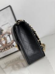 Chanel Jumbo Flap Bag Black Lambskin Gold 30x21x8cm - 3