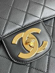 Chanel Jumbo Flap Bag Black Lambskin Gold 30x21x8cm - 2