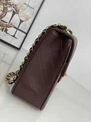 Chanel Jumbo Flap Bag Brown Lambskin Gold 30x21x8cm - 5