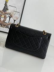 Chanel Vintage Flap Bag Black Lambskin Gold 26cm - 5