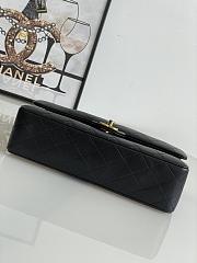 Chanel Vintage Flap Bag Black Lambskin Gold 26cm - 4