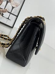 Chanel Vintage Flap Bag Black Lambskin Gold 26cm - 3