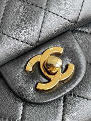 Chanel Vintage Flap Bag Black Lambskin Gold 26cm - 2