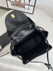 Chanel Backpack Black Caviar Gold 31x11x34cm - 2