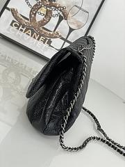 Chanel Vintage Flap Bag Black Caviar silver 30x18x4cm - 3