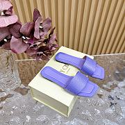 Jimmy Choo Clovis Flat Satin Crystal Flats Purple - 2