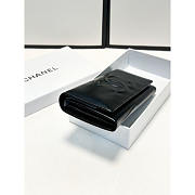 Chanel CC Long Bifold Wallet Black 19x10cm - 5