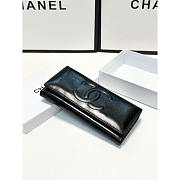 Chanel CC Long Bifold Wallet Black 19x10cm - 4