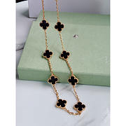 Van Cleef & Arpels Vintage Alhambra Necklace Black - 4