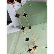 Van Cleef & Arpels Vintage Alhambra Necklace Black - 3