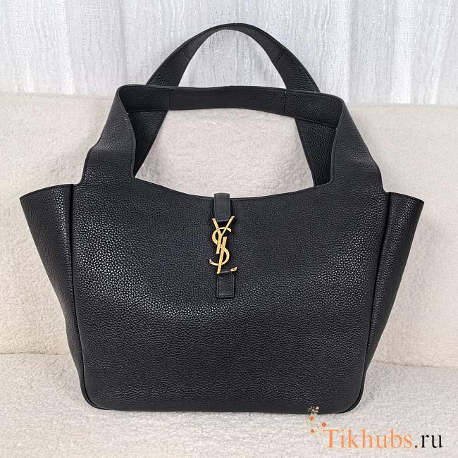 YSL LE 5 À 7 Bea Grained Leather Black 50x28x18cm - 1