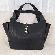 YSL LE 5 À 7 Bea Grained Leather Black 50x28x18cm - 1