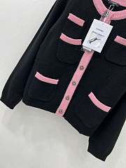 Chanel Black Pink Cardigan - 3