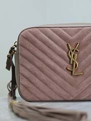 YSL Camera Lou Crossbody Bag Suede 23x16x6cm - 4