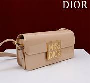 Dior Miss Flap Bag Rope Beige Patent Calfskin 22 x 11 x 6 cm - 3