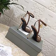 Tom Ford Padlock Brown Leather Sandals Heels 10.5cm - 2